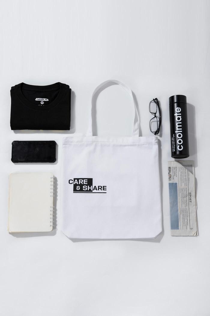 Túi tote vải Canvas Care & Share  - undefined